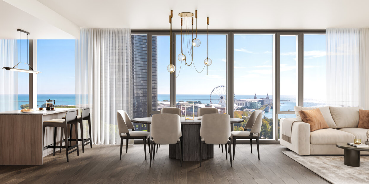 400 Lake Shore Drive_The Collection_2 Bedroom Living Dining_Credit_ Related Midwest & Jorg.jpg